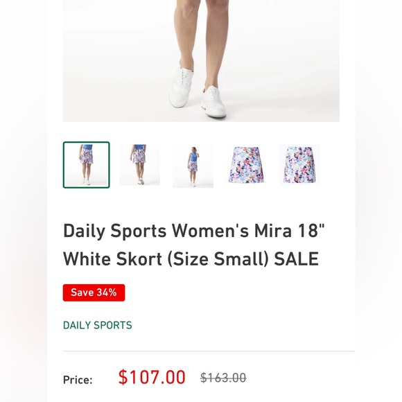 🔥 Golf Skirt with Shorts ( Skorts)🛍️🛍️ - Picture 3 of 7